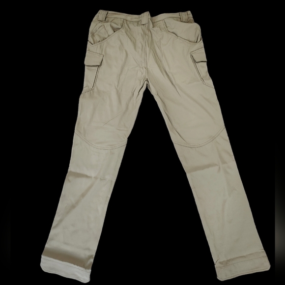 Mens new khaki cargo work pants size Large - Picture 2 of 12